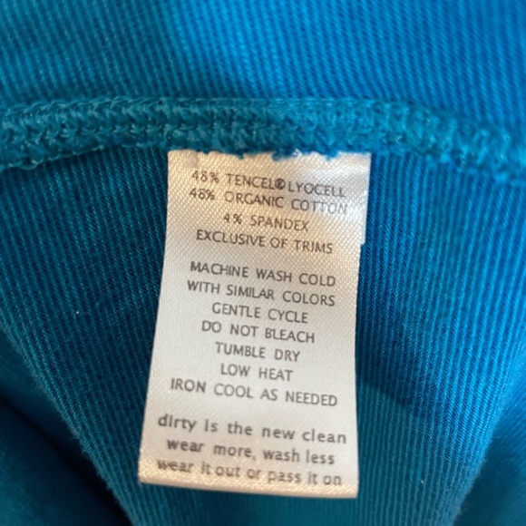 Toad & Co Short Sleeve Marley SS Dress Size XS Teal Blue Stretch Comfort - Picture 5 of 8